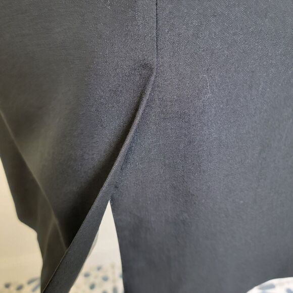 Black Mens Tuxedo Satin Lapel 1-Button Single Vent Formal Blazer Jacket 46R - Picture 8 of 14